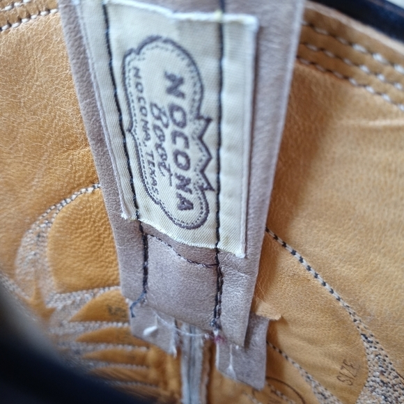 Nocona men's sz 8.5D brown iguana lizard boots Overall good condition. Some hee - Picture 6 of 9